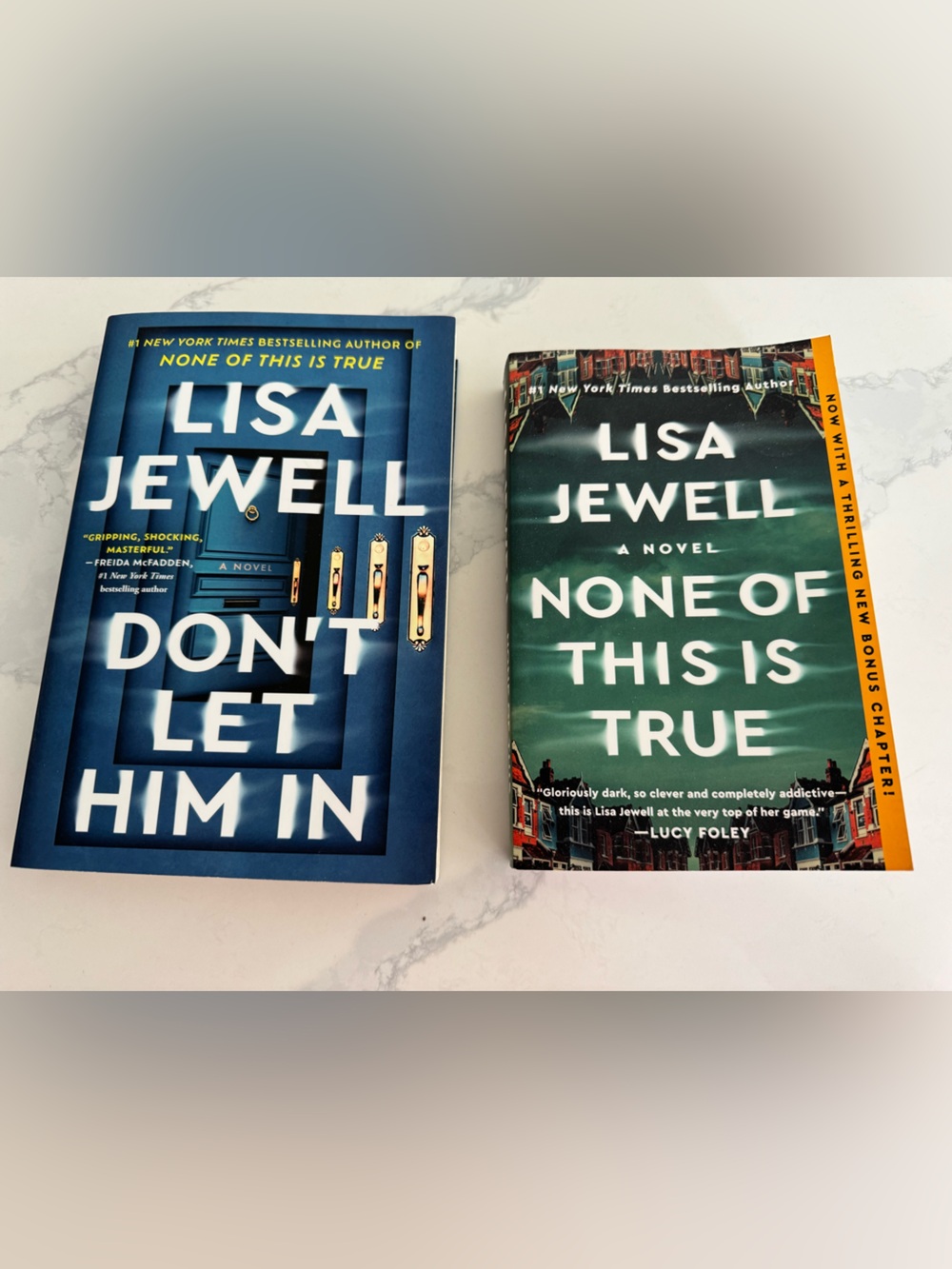 Blue Hardcover Novel - Don't Let Him In